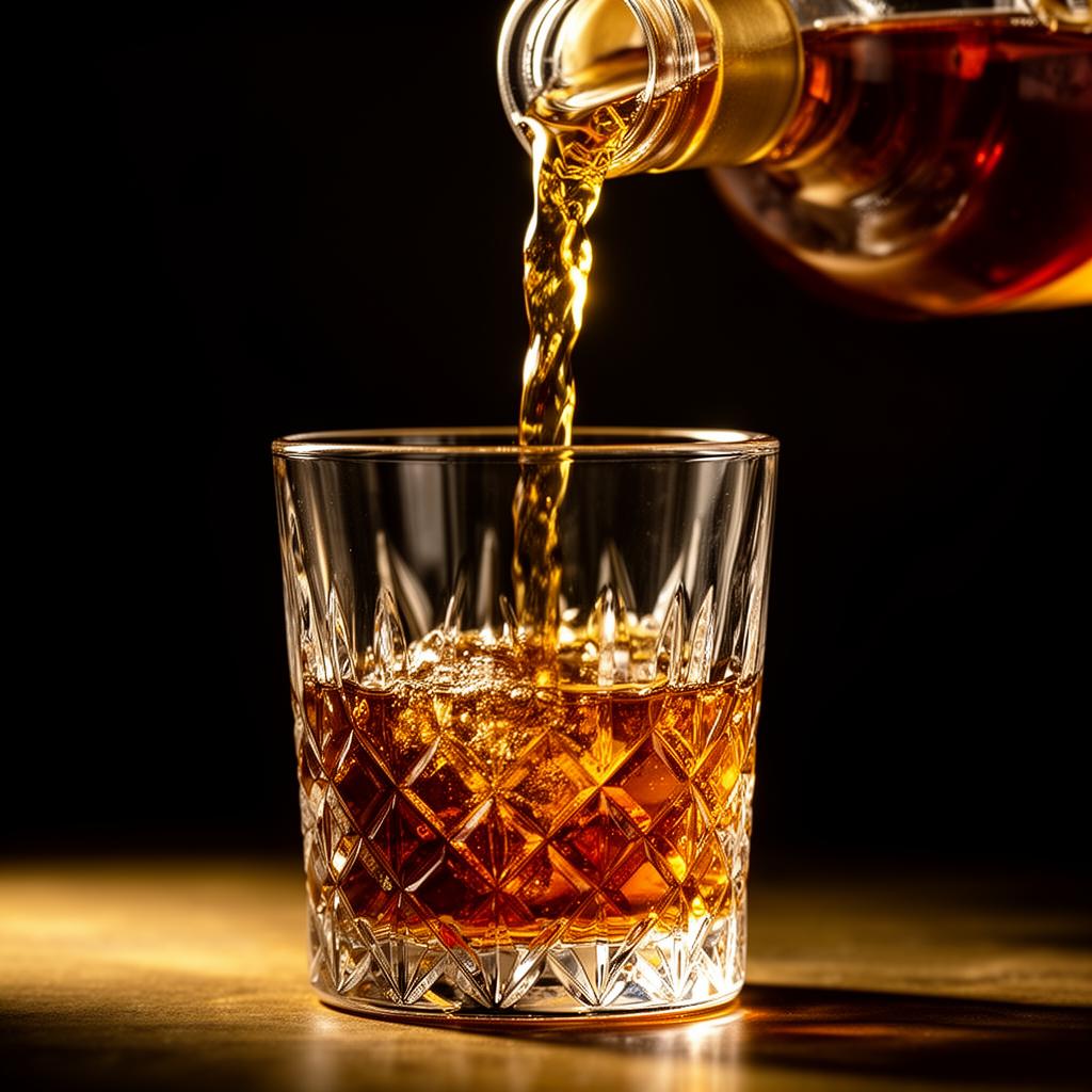 A pour of University Heritage bourbon